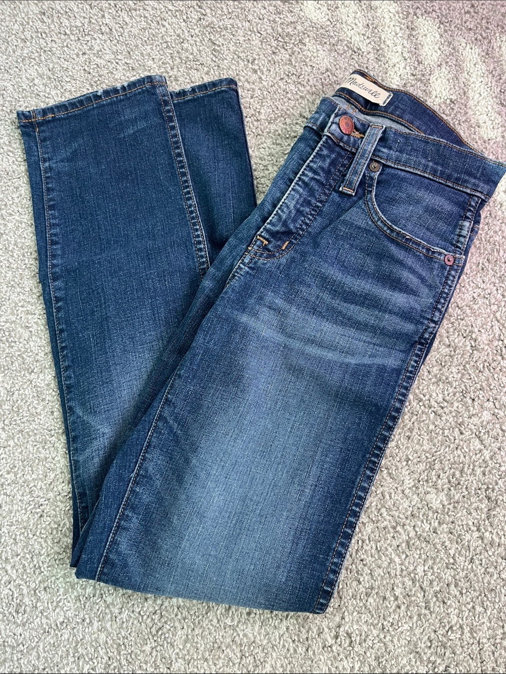 Madewell slim straight jeans